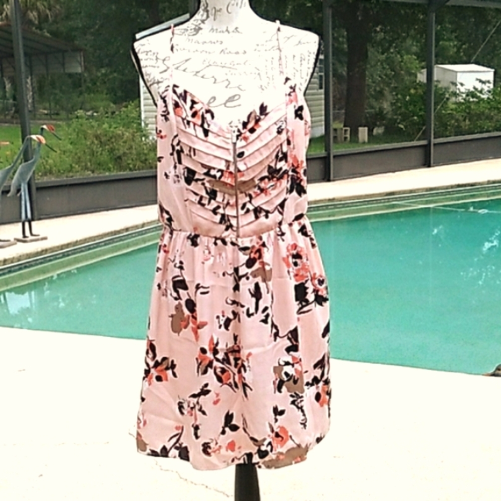 Guess Spaghetti Strap Summer Dress Peach XL